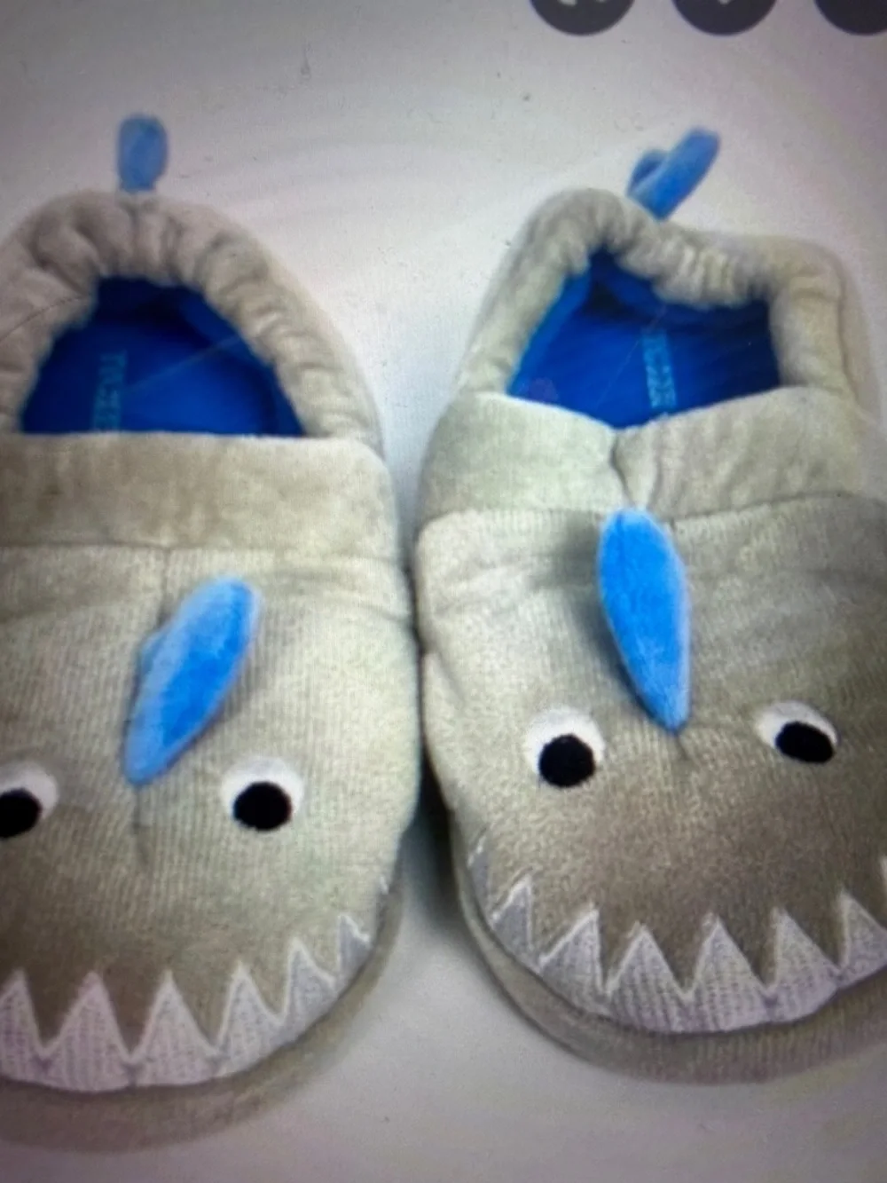 Tucker and Tate shark slippers, 11